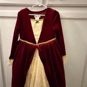 Elegant Burgundy and Cream Kids Costume